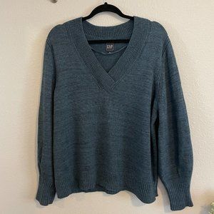 GAP V-Neck Sweater Blue XL